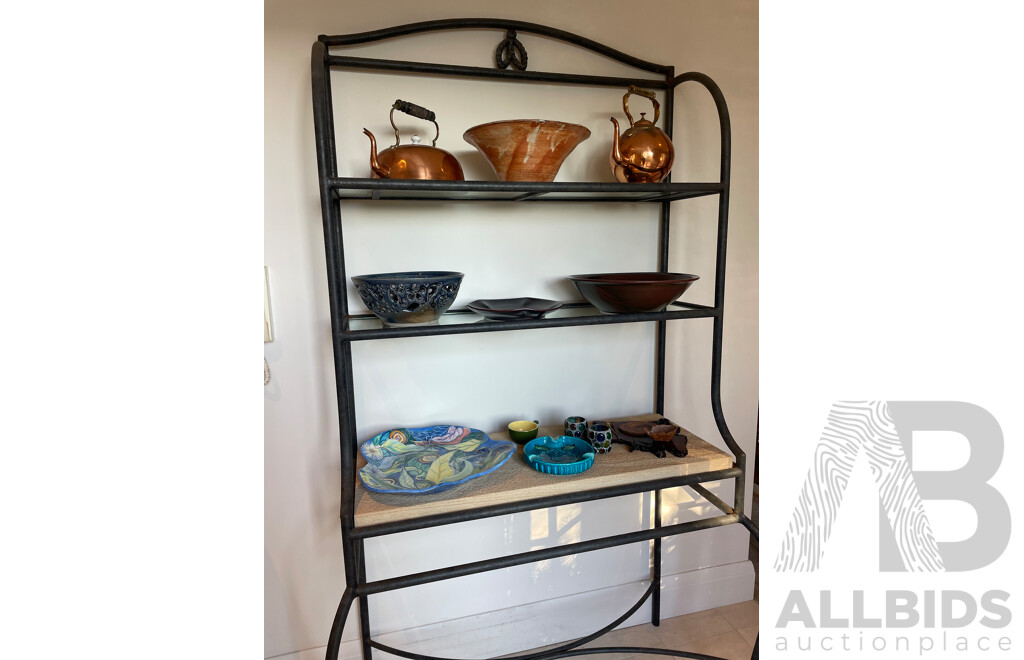 Three Tier Baker's Stand with Sandstone Shelf