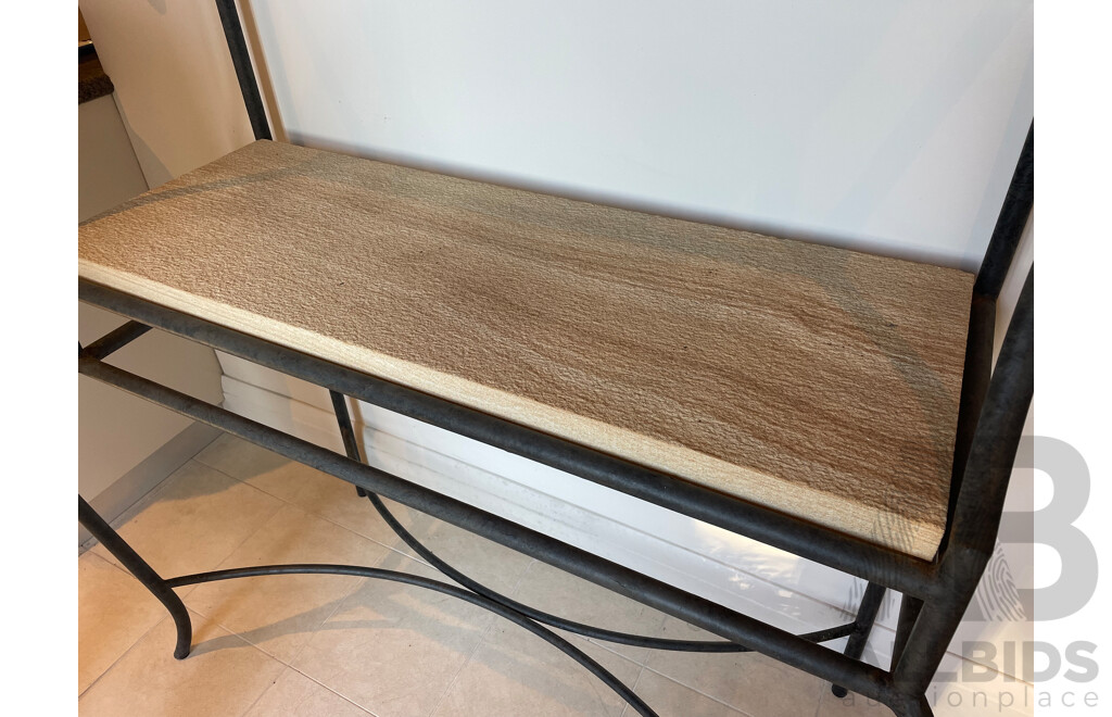 Three Tier Baker's Stand with Sandstone Shelf
