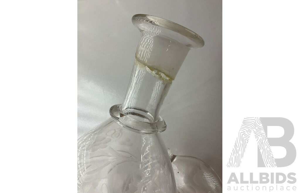 Collection of Decanters and Cut Crystal  - Lot of 5