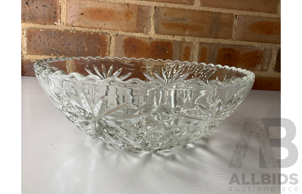 Collection of Bowls, Plates and Glasses - Including Waterford Crystal Lismore Bowl, HOYA Crystal,  Moss Agate Bowl and More  - Lot of 11
