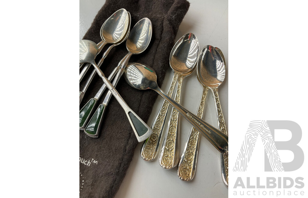 Collection of White Metal and Silver Plated Collectables, Including FLAVELLE & ROBERTS Napkin Lunt, HARDY BROS Cruet Set, RONSON Table Top Lighter, Salt and Peper Shakers and more 