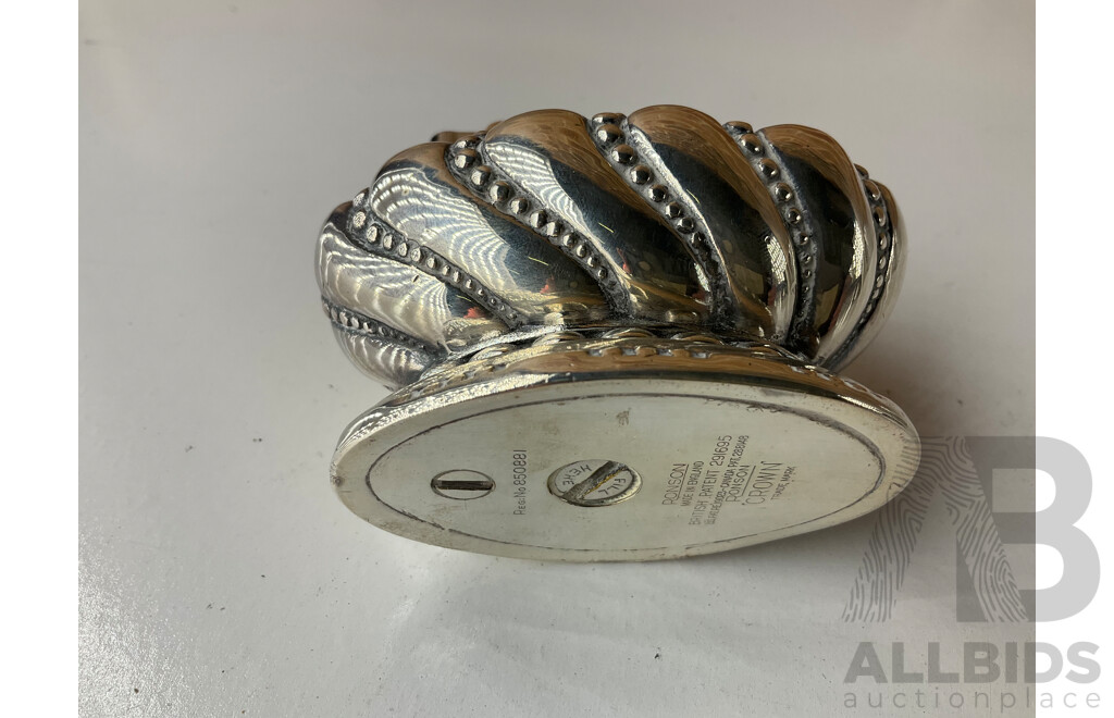 Collection of White Metal and Silver Plated Collectables, Including FLAVELLE & ROBERTS Napkin Lunt, HARDY BROS Cruet Set, RONSON Table Top Lighter, Salt and Peper Shakers and more 
