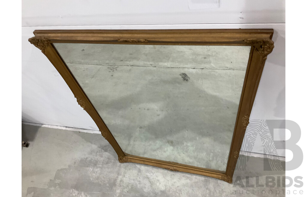 Gilt Framed Mantel Mirror