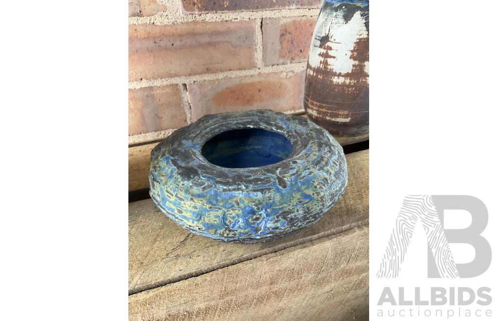 Roma Rubensohn (1927-2025) Collection of Studio Pottery Collection in Blue Tones - Lot of 15