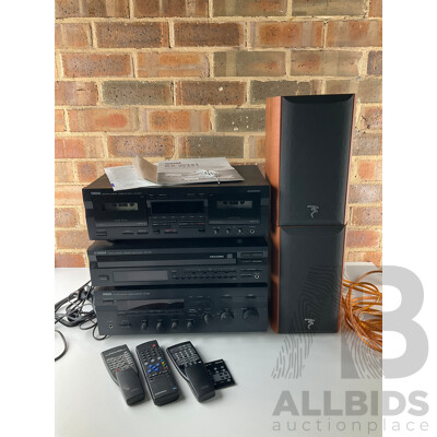 YAMAHA Hi-Fi System and Set of FOCAL Chorus Speakers