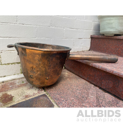 French Copper Boiler with Handle