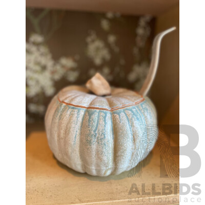 Roma Rubensohn (1927-2025) Stoneware Pumpkin Form Soup Tureen