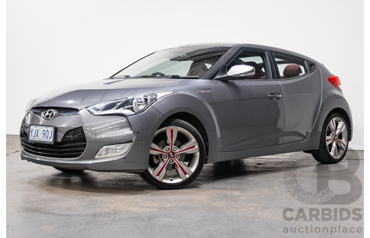 8/2013 Hyundai Veloster Street S.E. FS MY13 3d Coupe Silver Or Chrome 1.6L