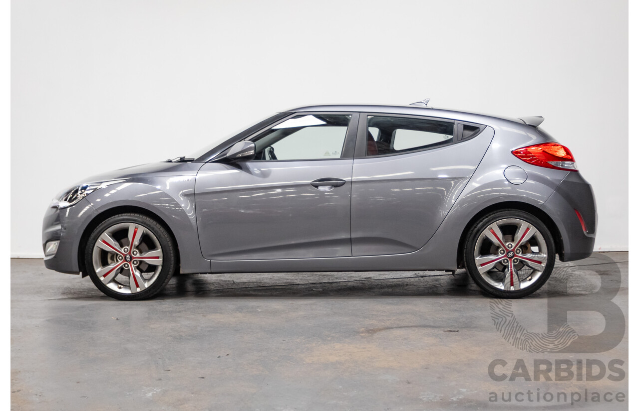 8/2013 Hyundai Veloster Street S.E. FS MY13 3d Coupe Silver Or Chrome 1.6L