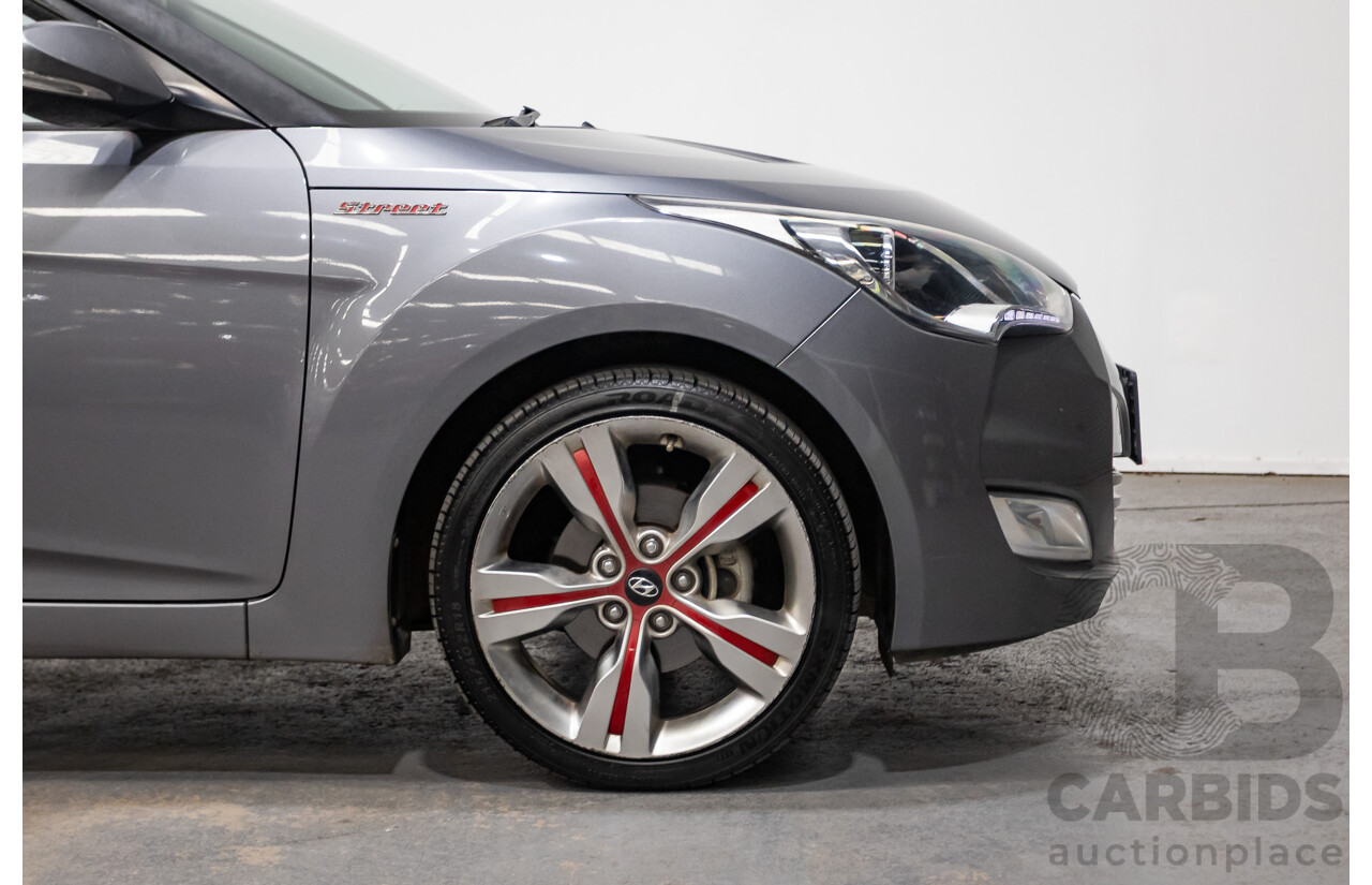 8/2013 Hyundai Veloster Street S.E. FS MY13 3d Coupe Silver Or Chrome 1.6L