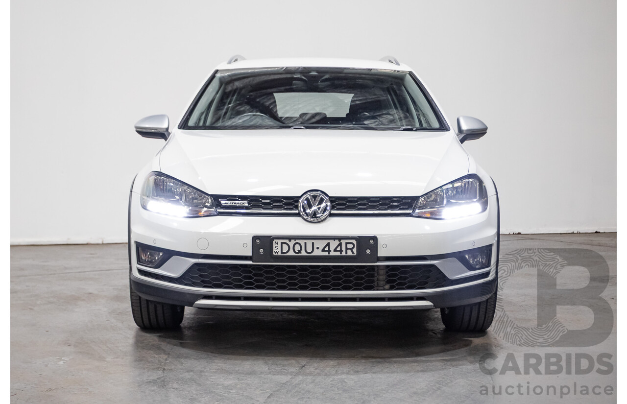 10/2017 Volkswagen Golf Alltrack 132 TSI (AWD) Mk7 AU MY17.5 Wagon White Turbo 1.8L
