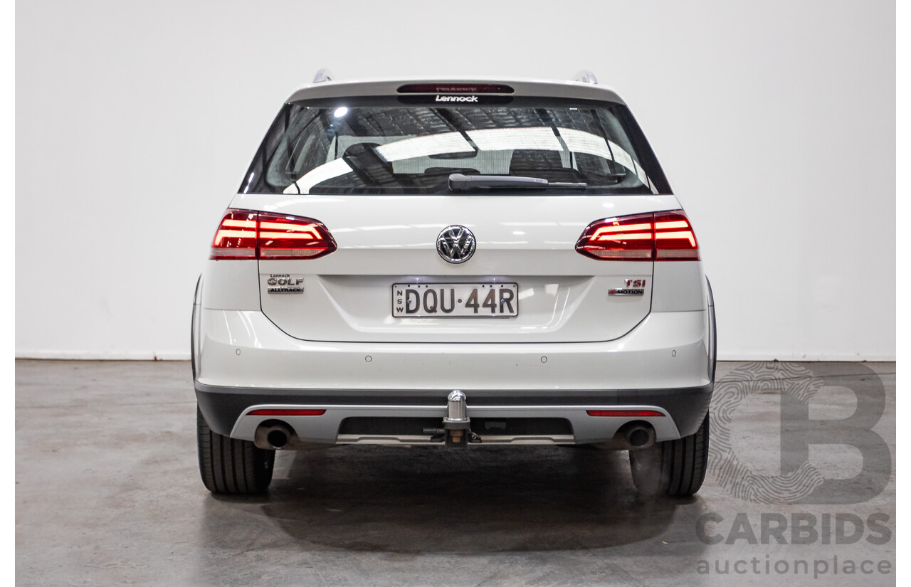 10/2017 Volkswagen Golf Alltrack 132 TSI (AWD) Mk7 AU MY17.5 Wagon White Turbo 1.8L