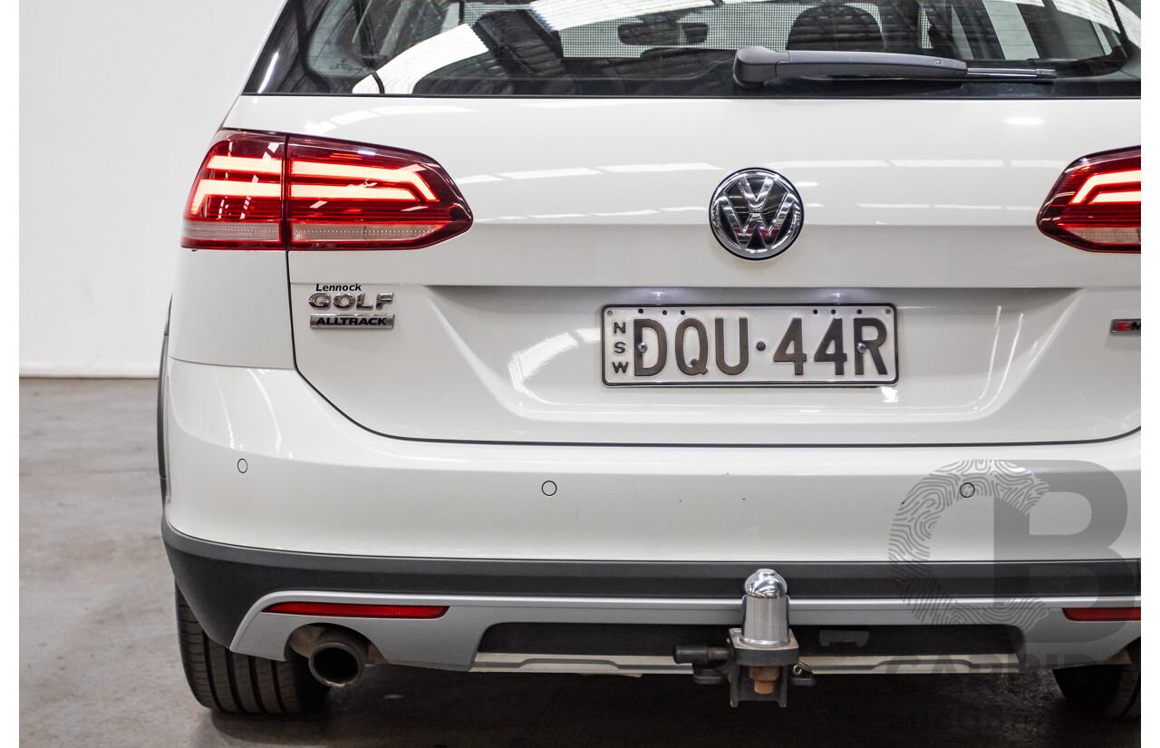 10/2017 Volkswagen Golf Alltrack 132 TSI (AWD) Mk7 AU MY17.5 Wagon White Turbo 1.8L
