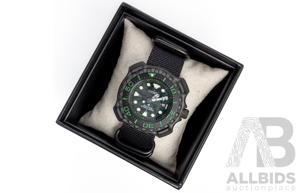 Citizen 46.5mm Promaster Professional Diver Watch, Model BN0228-06W