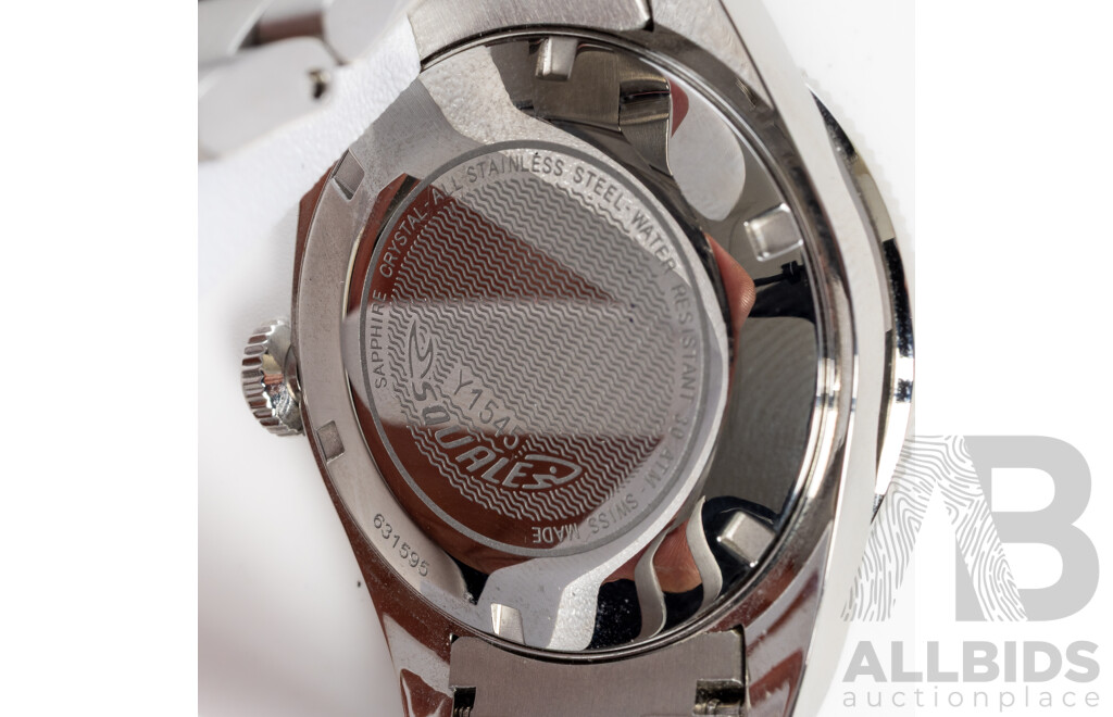 Squale 40mm 1545 Series Dive Watch, Model 1545SSBK.AC