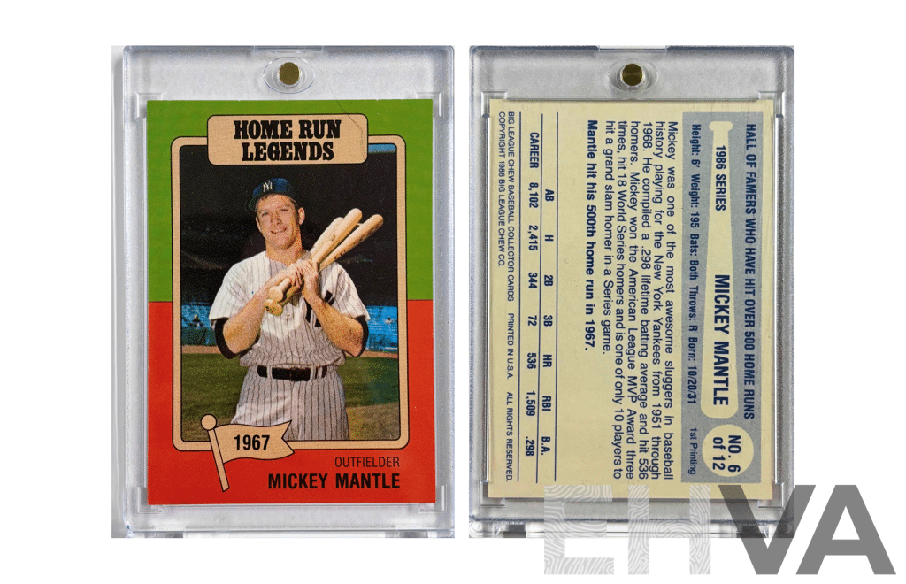 Mickey Mantle Home Run Legends 1967 Card (Reprint, No. 6 Of 12)