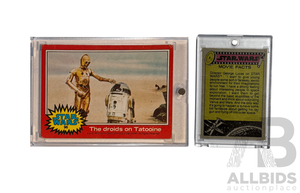1977 Star Wars Trading Card: The Droids On Tatooine