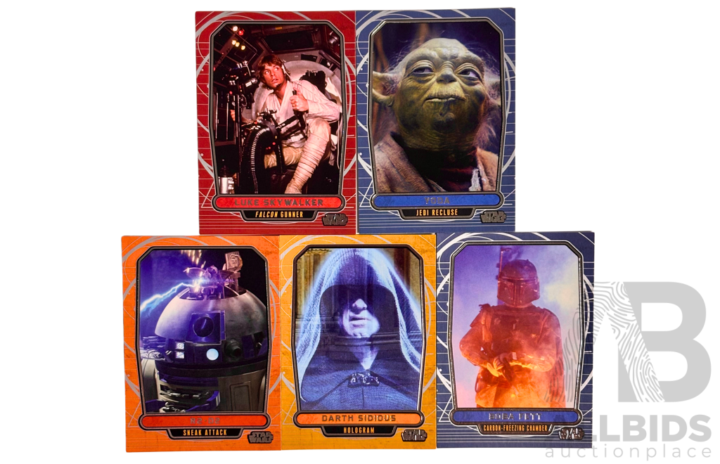 2013 Topps Star Wars Galactic Files Series 2 - 5 Card Set