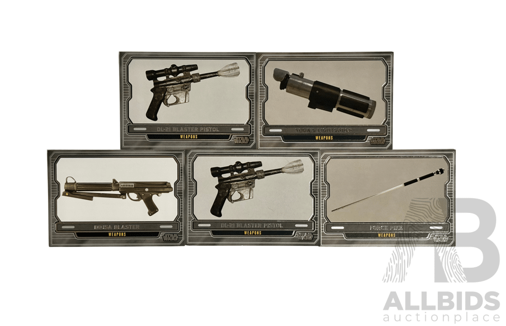 2013 Topps Star Wars Galactic Files Series 2 - 5 Card Set