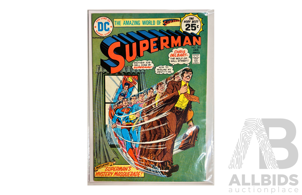 Vintage 1975 Superman Comic Featuring Superman's Mystery Masquerade!