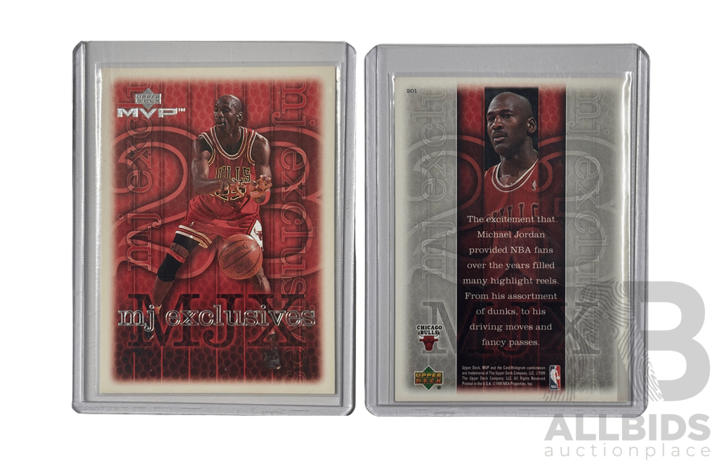 Upper Deck Mjxclusives Michael Jordan Basketball Card Featuring Chicago Bulls Icon.