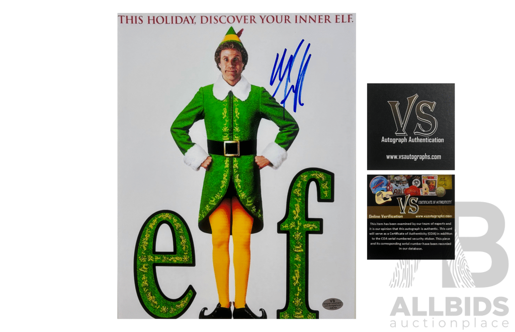 Will Ferrell Signed Elf 11X14 Photo (Vs Autograph Authentication)