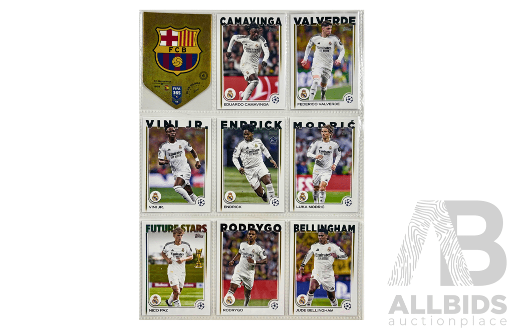 Real Madrid Player Card Collection (9 Cards)