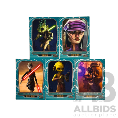 2013 Topps Star Wars Galactic Files Series 2 - 5 Card Set