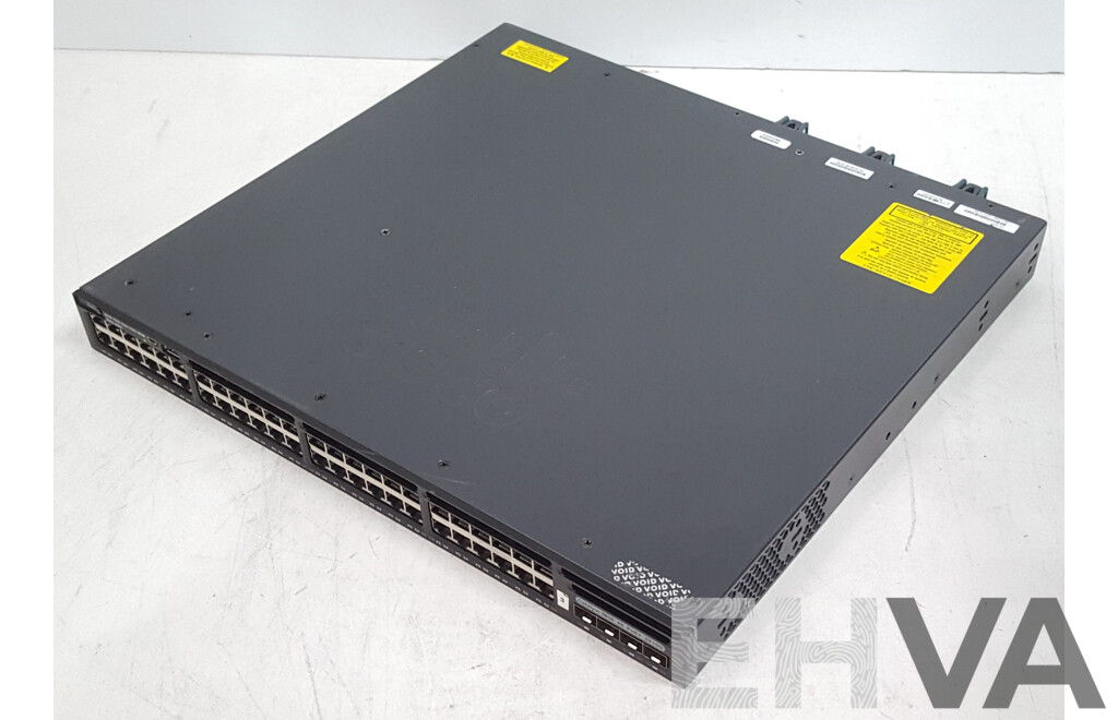Cisco (WS-C3650-48PD-S) Catalyst 3650 2X10G 48-Port PoE+ Gigabit Ethernet Switch