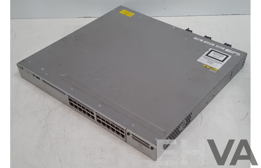 Cisco (WS-C3850-24U-L) Catalyst 3850 24 UPOE 24-Port Gigabit Ethernet Switch