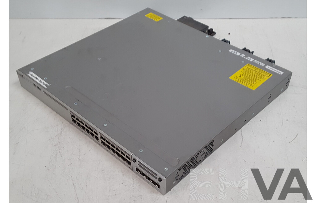 Cisco (WS-C3850-24U-L) Catalyst 3850 24 UPOE 24-Port Gigabit Ethernet Switch