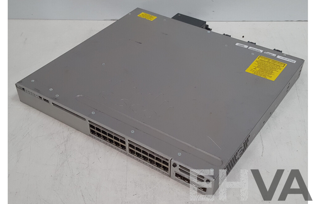 Cisco (WS-C3850-24U-L) Catalyst 3850 24 UPOE 24-Port Gigabit Ethernet Switch