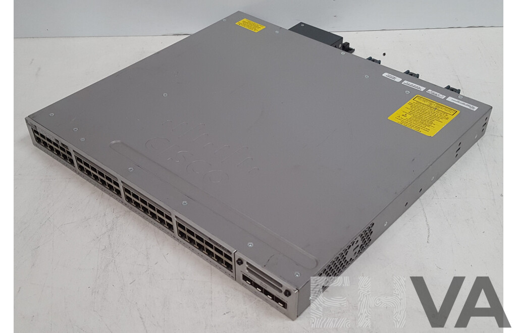 Cisco (WS-C3850-48U-L) Catalyst 3850 48 UPOE 48-Port Gigabit Ethernet Switch
