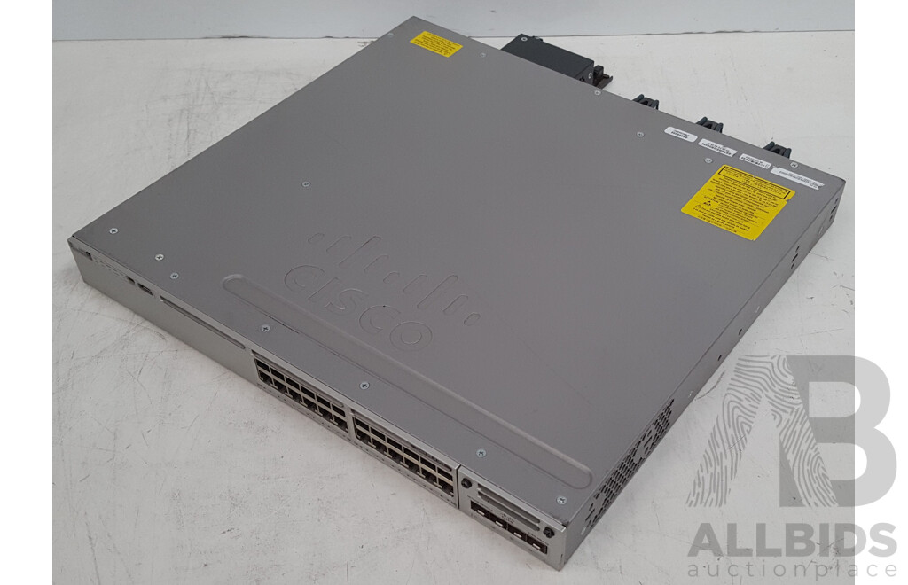 Cisco (WS-C3850-24U-L) Catalyst 3850 24 UPOE 24-Port Gigabit Ethernet Switch