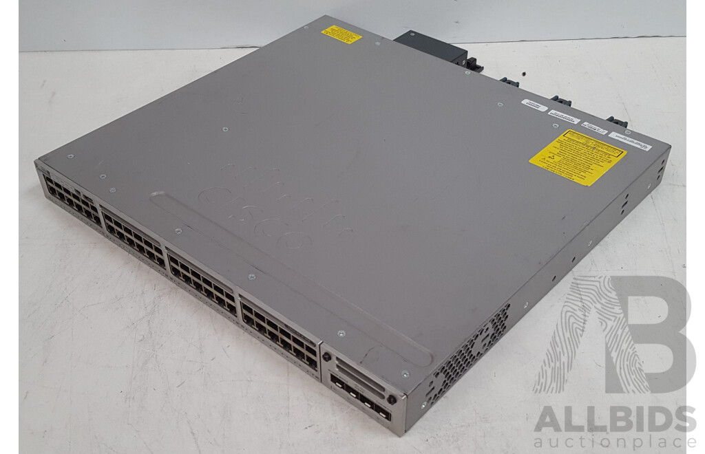 Cisco (WS-C3850-48U-L) Catalyst 3850 48 UPOE 48-Port Gigabit Ethernet Switch