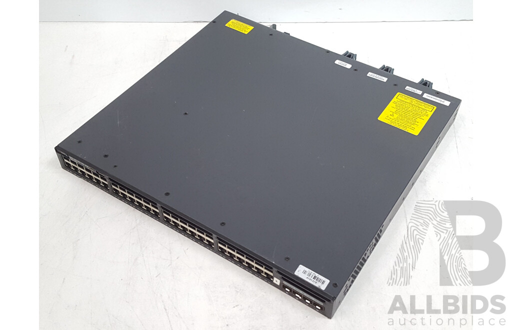 Cisco (WS-C3650-48PD-S) Catalyst 3650 2X10G 48-Port PoE+ Gigabit Ethernet Switch