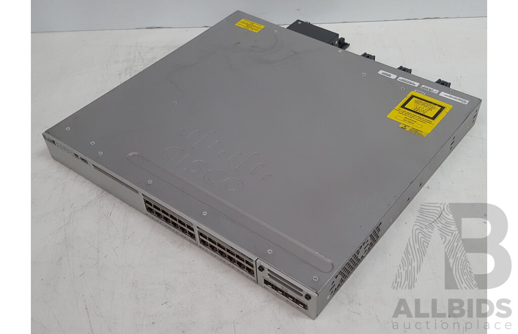 Cisco (WS-C3850-24U-L) Catalyst 3850 24 UPOE 24-Port Gigabit Ethernet Switch