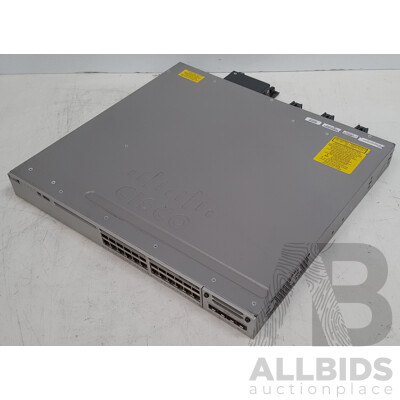Cisco (WS-C3850-24U-L) Catalyst 3850 24 UPOE 24-Port Gigabit Ethernet Switch