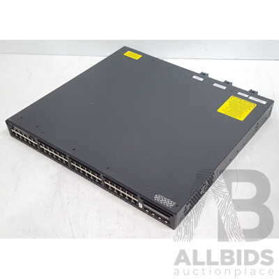 Cisco (WS-C3650-48PD-S) Catalyst 3650 2X10G 48-Port PoE+ Gigabit Ethernet Switch