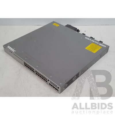 Cisco (WS-C3850-24U-L) Catalyst 3850 24 UPOE 24-Port Gigabit Ethernet Switch