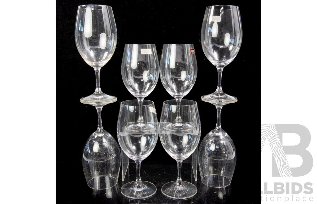 Four Sets of Two Riedel Ouverture Magnum Red Wine Glasses in Original Boxes