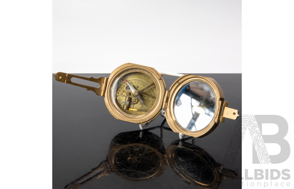 Vintage Brass Stanley London Natural Sine Compass