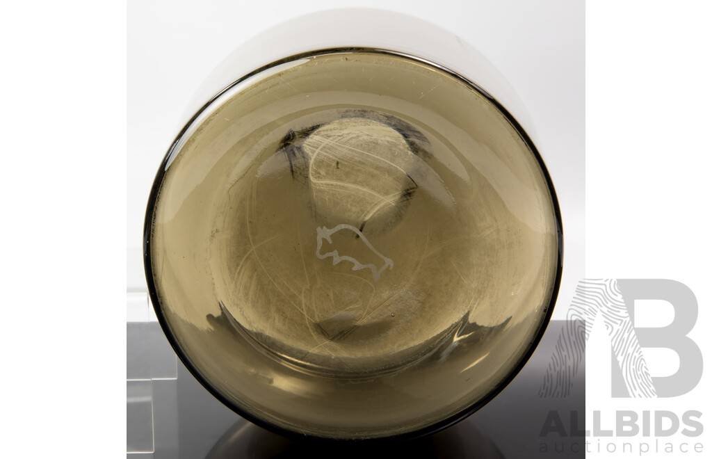 Local Australian Canberra Studio Glass Vase by Bison