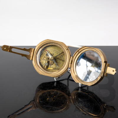 Vintage Brass Stanley London Natural Sine Compass