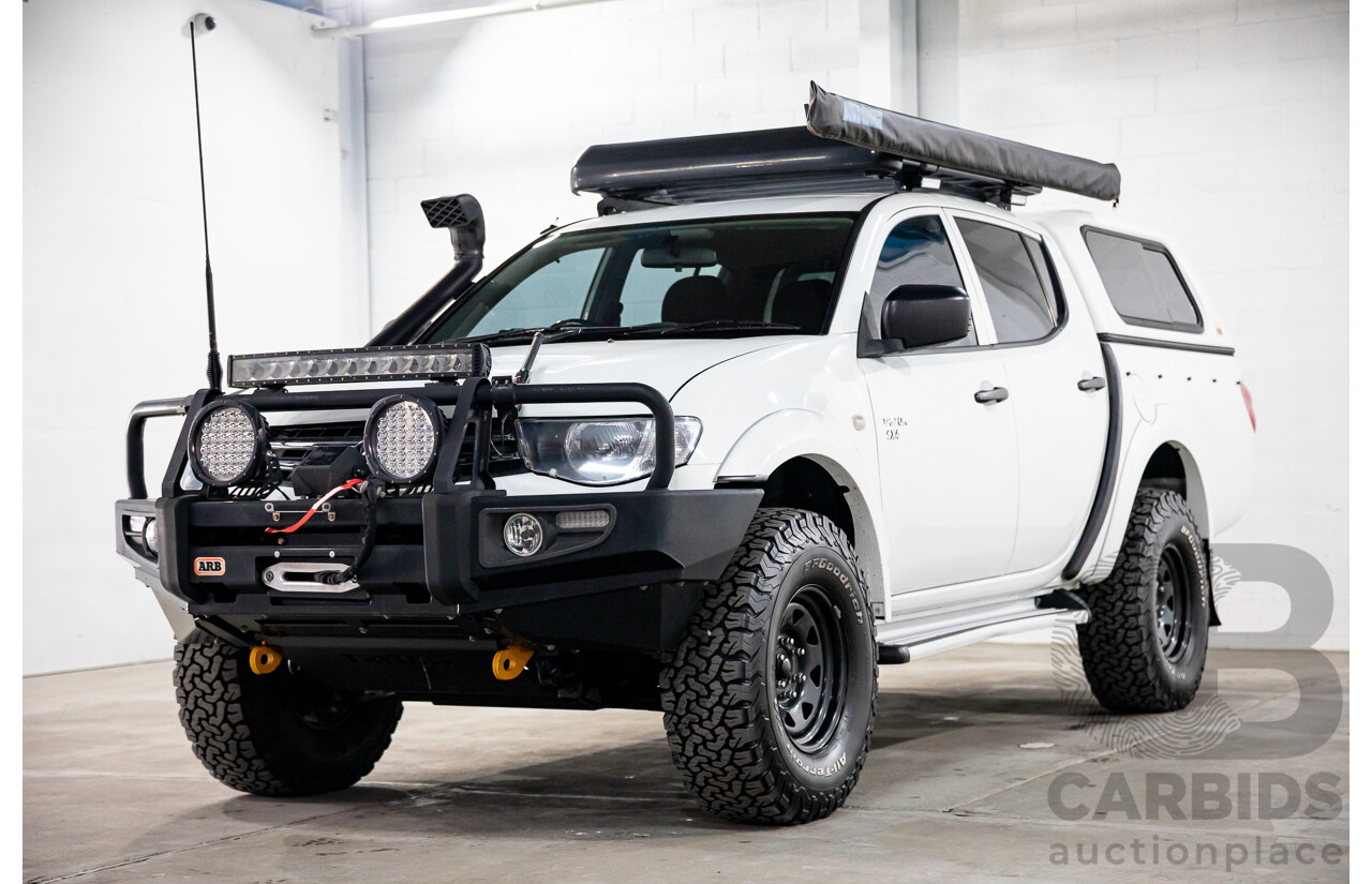 03/2011 Mitsubishi Triton GL-R (4x4) MN MY11 Double Cab Utility Solid White Turbo Diesel 2.5L