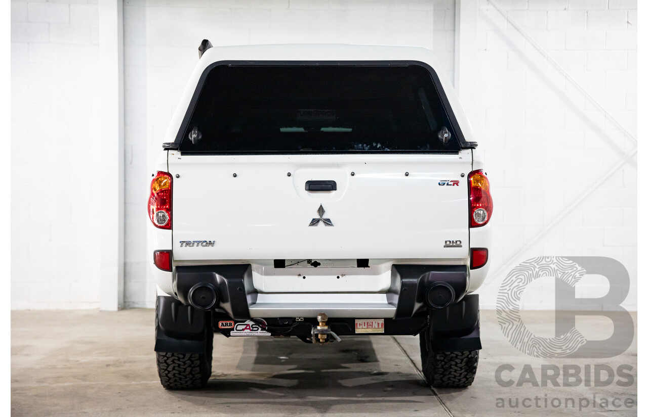 03/2011 Mitsubishi Triton GL-R (4x4) MN MY11 Double Cab Utility Solid White Turbo Diesel 2.5L