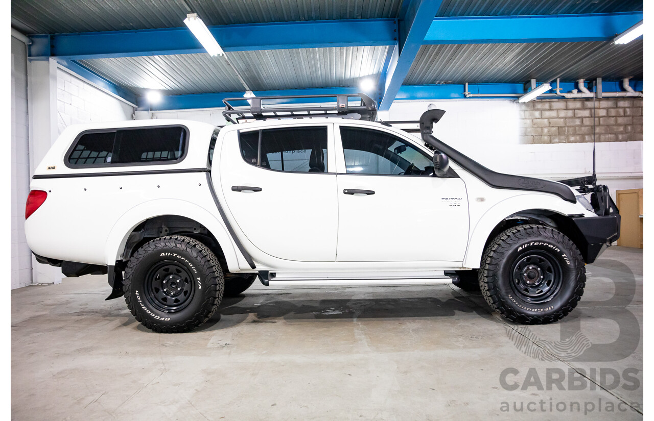 03/2011 Mitsubishi Triton GL-R (4x4) MN MY11 Double Cab Utility Solid White Turbo Diesel 2.5L