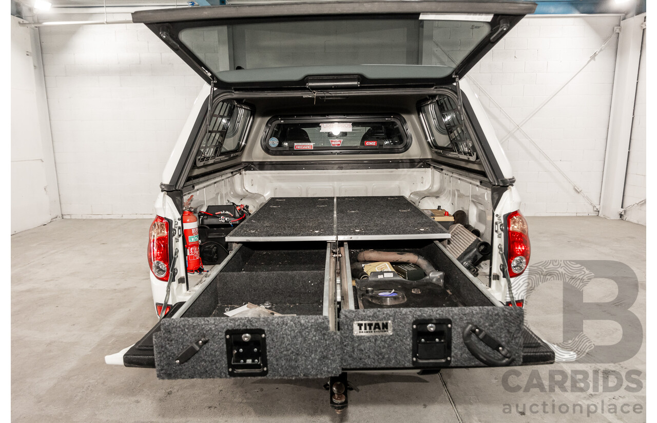 03/2011 Mitsubishi Triton GL-R (4x4) MN MY11 Double Cab Utility Solid White Turbo Diesel 2.5L