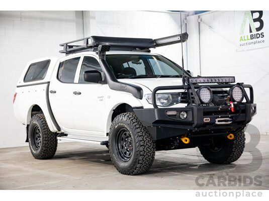 03/2011 Mitsubishi Triton GL-R (4x4) MN MY11 Double Cab Utility Solid White Turbo Diesel 2.5L