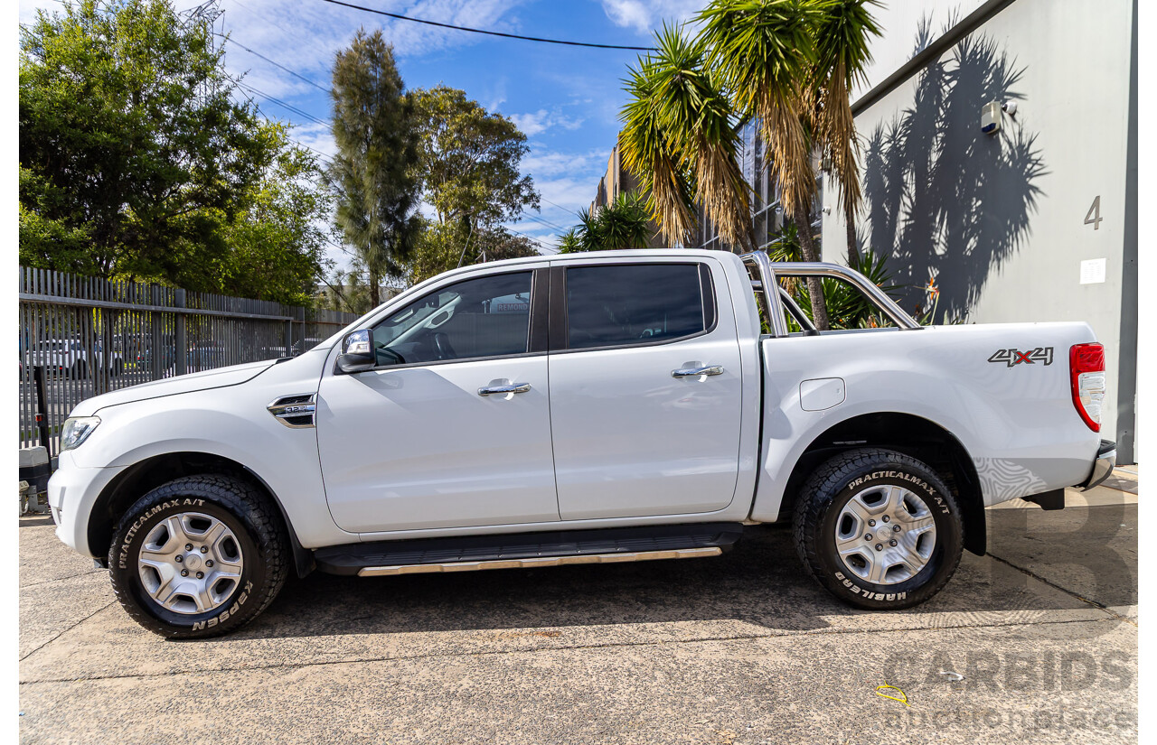 09/2017 Ford Ranger XLT 3.2 (4x4) 4x4 PX MKII MY17 Update Dual Cab Utility Frozen White Turbo Diesel 3.2L